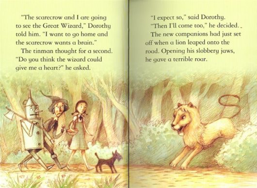 usborne carte pentru copii, usborne wizard of oz, carte usborne vrajitorul din oz, carte in limba engleza, carte povesti copii, inside