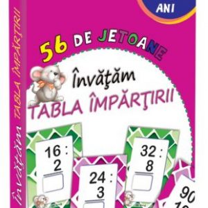Învățăm Tabla Împărțirii – 56 de Jetoane
