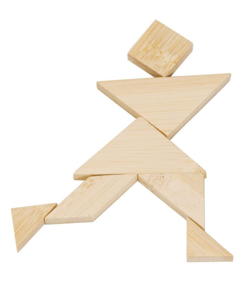 Tangram Fridolin în Cutie, joc educativ lemn, joc logic, joc montessori, joc lemn