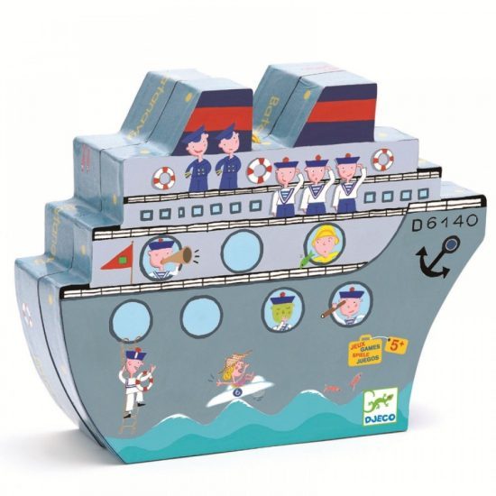 Joc de strategie Djeco Naviplouf, joc strategie copii, joc naval copii, joc educativ copii, joc matematic copii