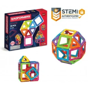 Set Magformers (30 piese) – Joc Constructie Magnetic 3D