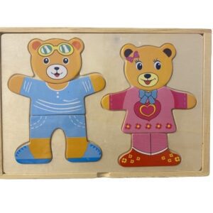 Puzzle incastru – imbraca ursuletii