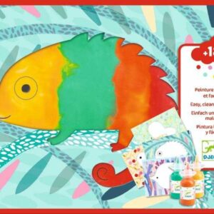 Set creativ Djeco – Bebe apasa si picteaza