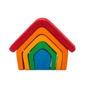 Casuta Curcubeului din lemn(Montessori/Waldorf)