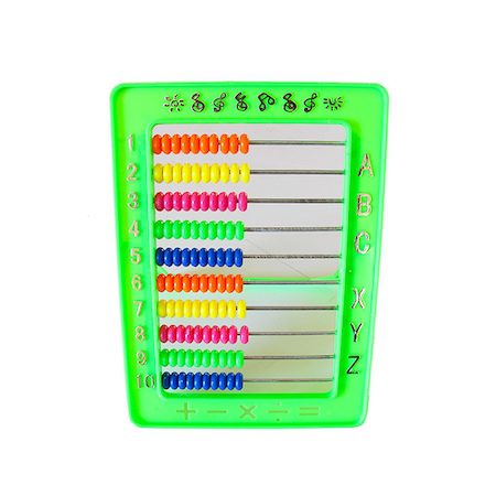 Numaratoare plastic 18 x 13 cm - verde (100 bile), antiplictiseala, joc educativ, rechizite