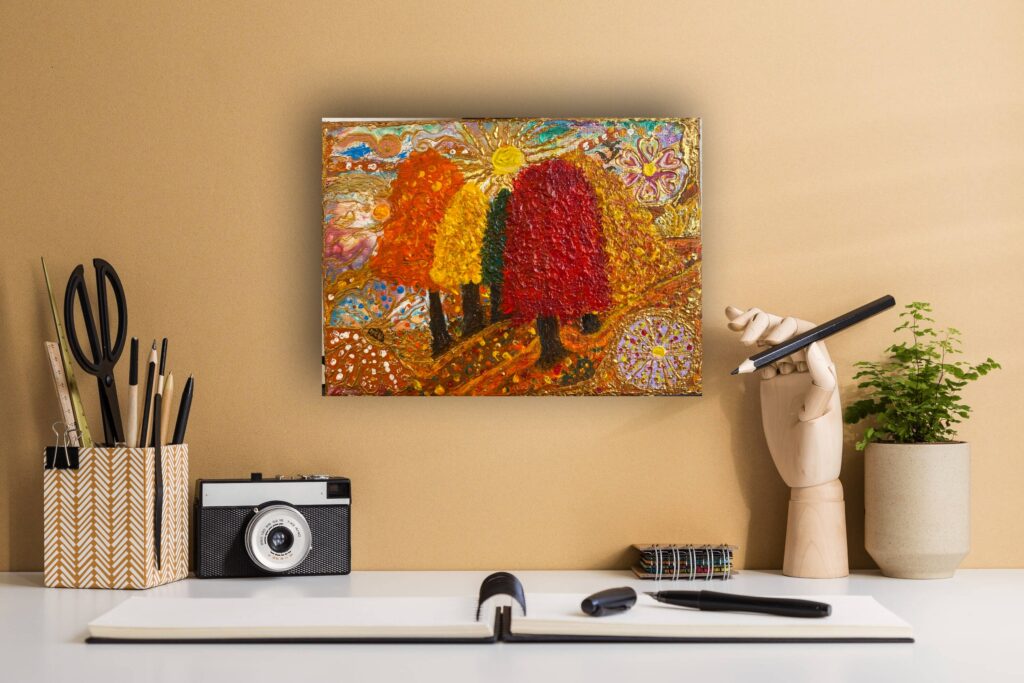 tablou camera copii, tablou toamna, tablou decoratic copii